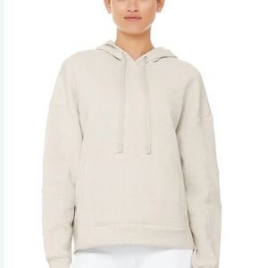 ALO Yoga Cream Drawstring Hoodie